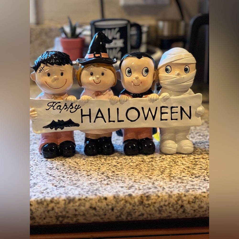 Adorable Halloween Kids Costume Figurine Set